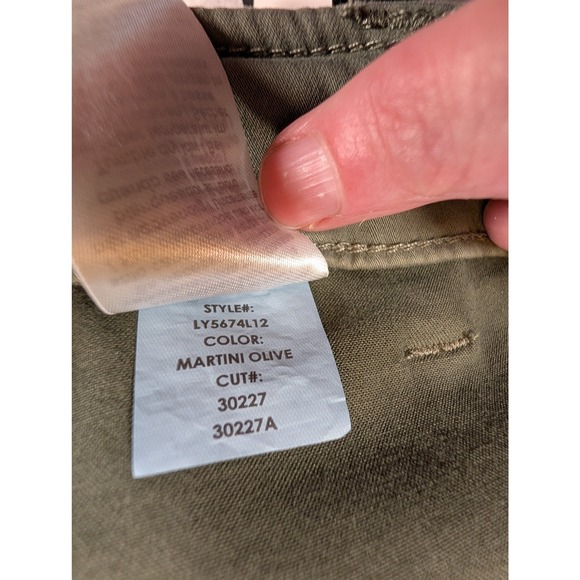 Liverpool Los Angeles Wide Leg Crop Pants Size 22 Olive Green LY5674L12 Size 22W - Picture 8 of 13